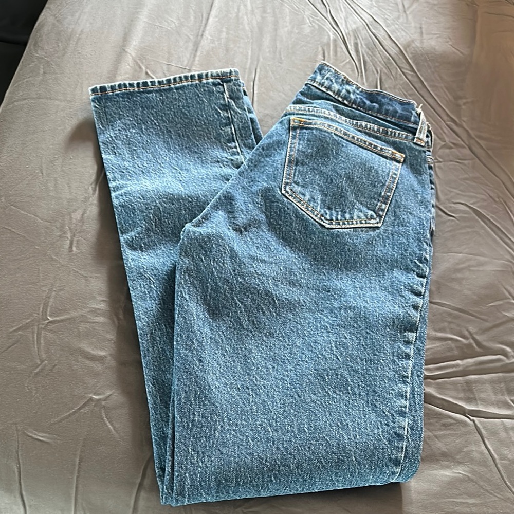 Abercrombie & Fitch curve  love mid rise 90s Straight Jeans. 25 long or 0 long